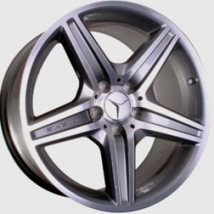 AMG light-alloy wheel, 18" Style VI, titanium grey paint finish, high-sheen finish